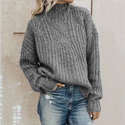 Knit Aura™ | Women's Cozy Knitted Pullover | Soft Fabric, Relaxed Fit & Stylish Design