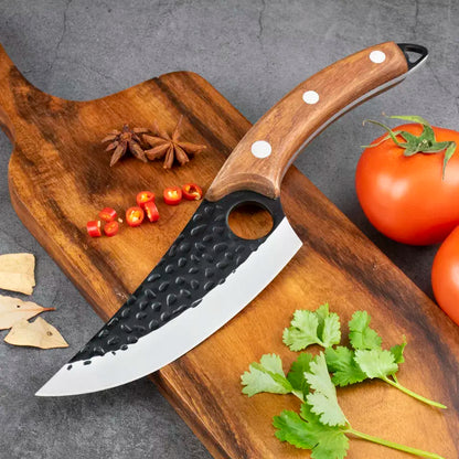 Japanese Kitchen Knife – Versatile Sharp Boning & Chef Knife with Leather Bag for Professional Use