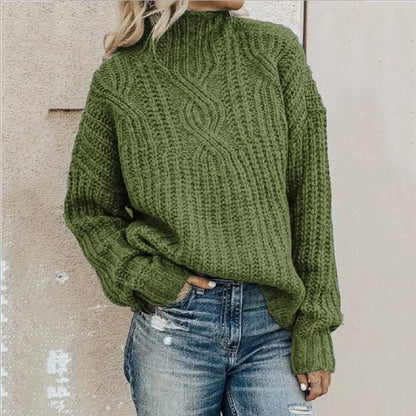 Knit Aura™ | Women's Cozy Knitted Pullover | Soft Fabric, Relaxed Fit & Stylish Design