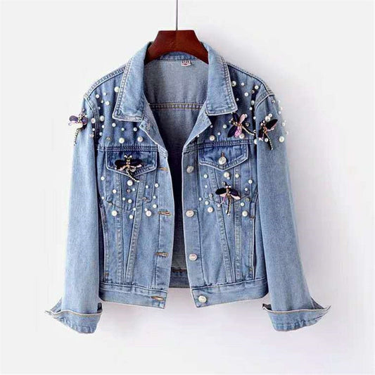 Denim Bella™ | Women's Eye-Catching Denim Jacket | Distressed Style, Lightweight Fabric & Trendy Fit