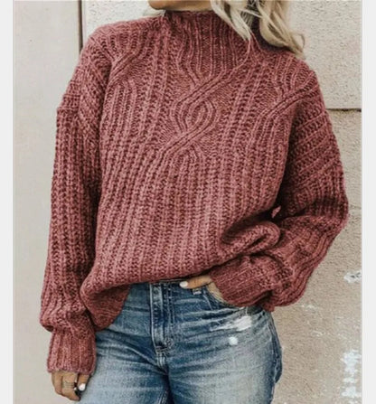 Knit Aura™ | Women's Cozy Knitted Pullover | Soft Fabric, Relaxed Fit & Stylish Design