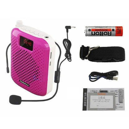 K500 Microphone Bluetooth Loudspeaker Portable Auto Pairing USB Charging Voice Amplifier Megaphone Speaker For Teaching