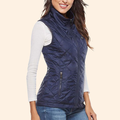 Women's Heated Gilet with Battery Pack – Warm, Rechargeable Body Warmer for Cold Weather