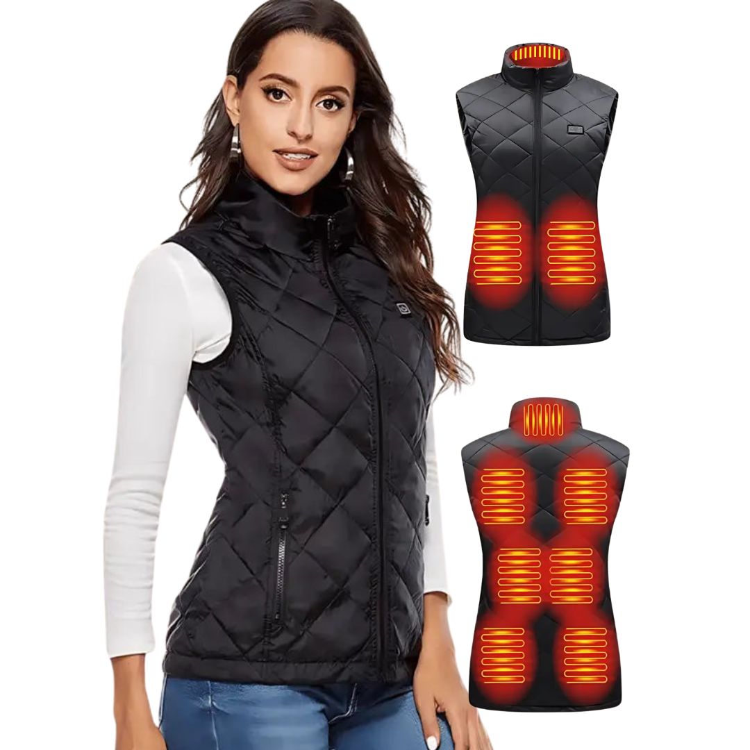 Women's Heated Gilet with Battery Pack – Warm, Rechargeable Body Warmer for Cold Weather