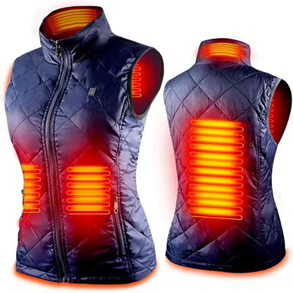 Women's Heated Gilet with Battery Pack – Warm, Rechargeable Body Warmer for Cold Weather