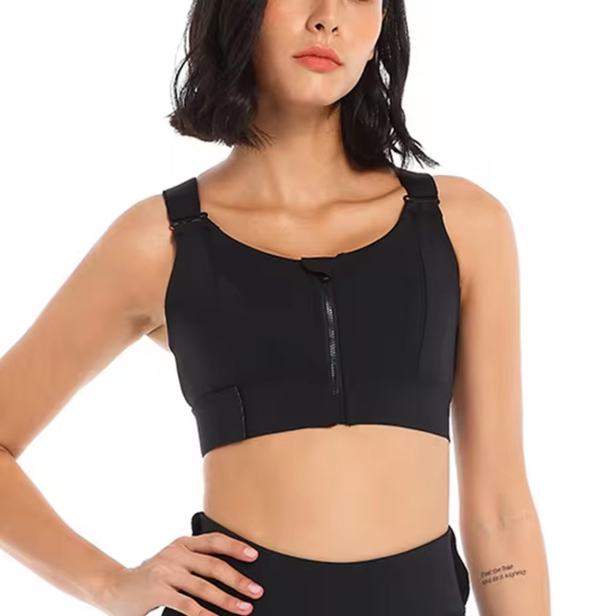 High Support Sports Bra UK – Zip Front Sports Bra for Big Busts, Ultimate Support for Running and Active Wear