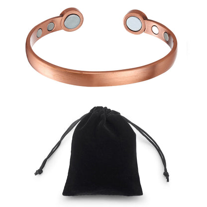 Men’s Copper Bracelet – Hi-Power Magnetic Therapy for Arthritis & Health Benefits