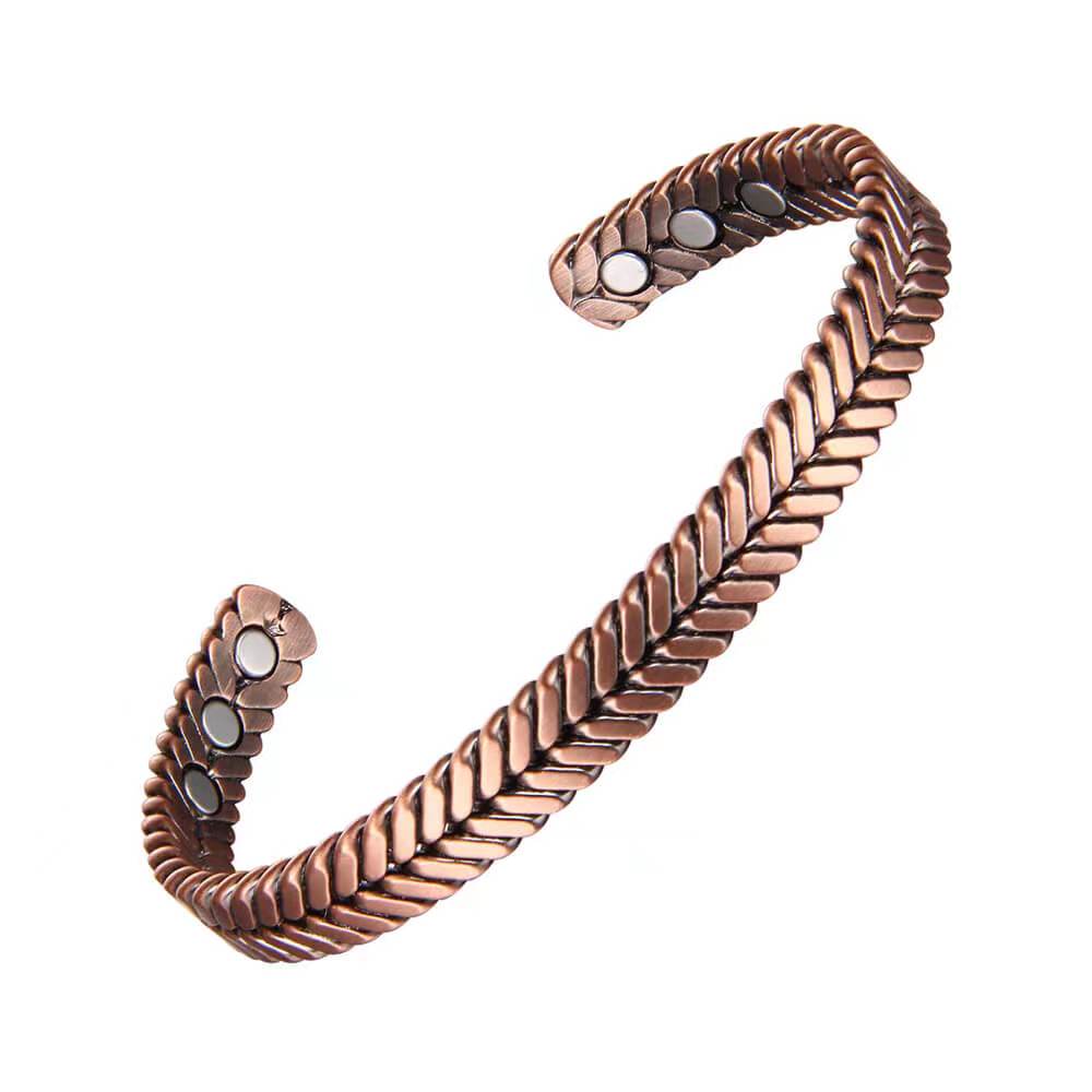 Men’s Copper Bracelet – Hi-Power Magnetic Therapy for Arthritis & Health Benefits