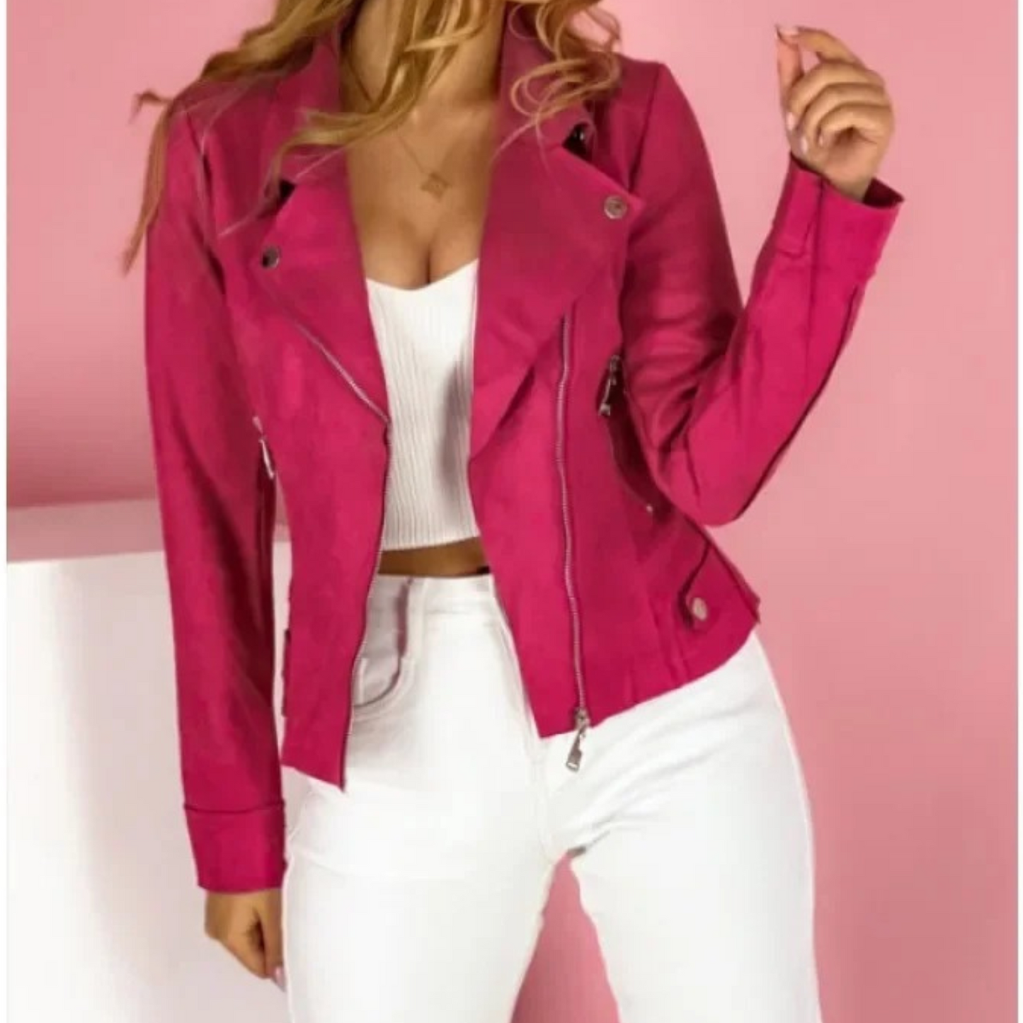 Avorelle | Womens Faux Leather Biker Jacket Moto Style Coat for Dressy & Casual Outfits