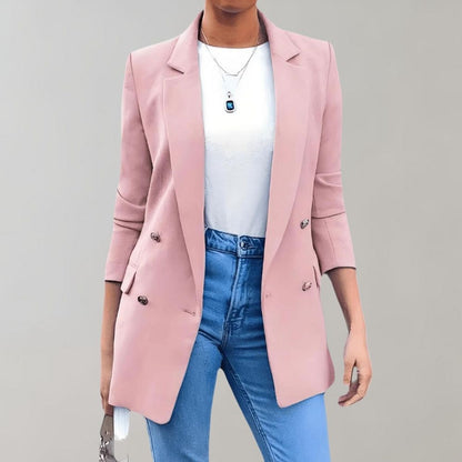 Lapel Luxe™ | Women's Long Sleeve Blazer | Stylish Tailored Fit, Premium Fabric, Versatile Design