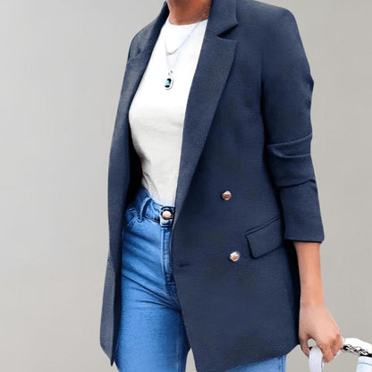 Lapel Luxe™ | Women's Long Sleeve Blazer | Stylish Tailored Fit, Premium Fabric, Versatile Design