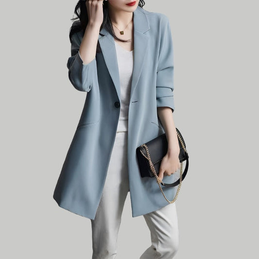 Vintage Aura™ | Women's Long Sleeve Blazer | Tailored Fit, Lightweight Fabric & Timeless Style