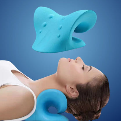 Chiropractic Neck Pillow for Pain Relief and Improved Posture - Neck Stretcher for Better Sleep and Comfort