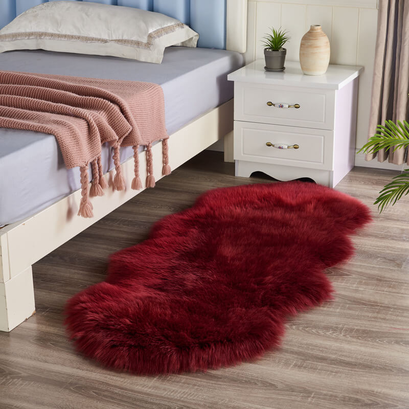 Faux Fur Sheepskin Rug | Soft, Large Area Rug for Living Room