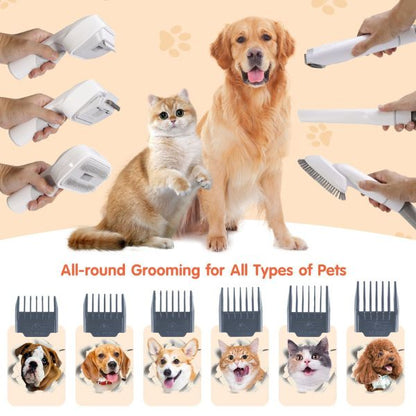 Professional Dog Grooming Kit with Vacuum 2.5L: Clippers, Hair Clipper, Grooming Tools, and Vacuum Dog Groomer Kit