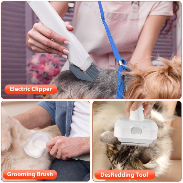 Professional Dog Grooming Kit with Vacuum 2.5L: Clippers, Hair Clipper, Grooming Tools, and Vacuum Dog Groomer Kit