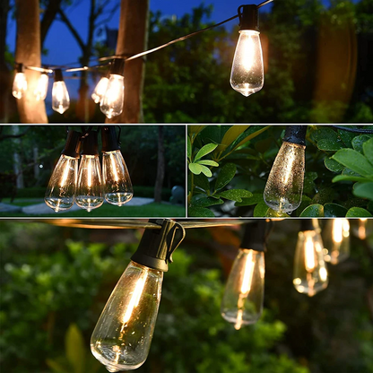 5m 20 LED Solar Powered Festoon Lights