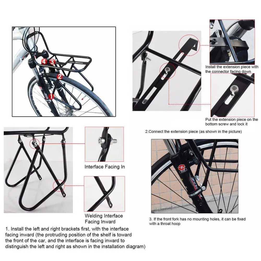 Front Bike Bicycle Cycle Rack Basket