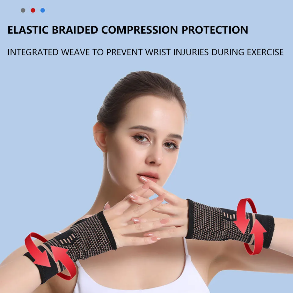 Copper Wrist Brace Splint Support for Arthritis and Arthrosis Pain Relief