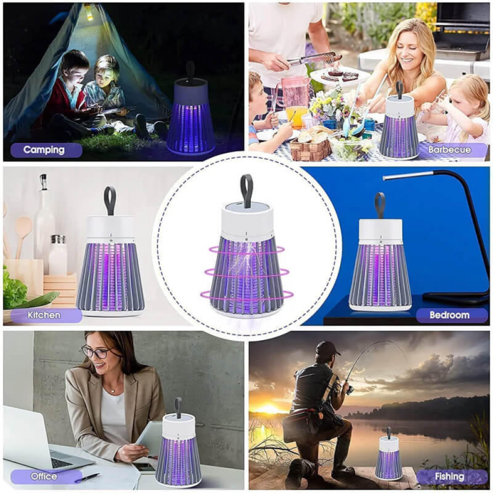 Light and Bug Zapper Mosquito Killer Solar Powered