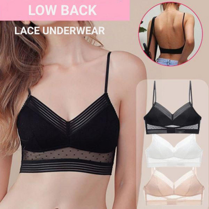 White Lowback Backless Stick On Bra