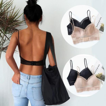 White Lowback Backless Stick On Bra