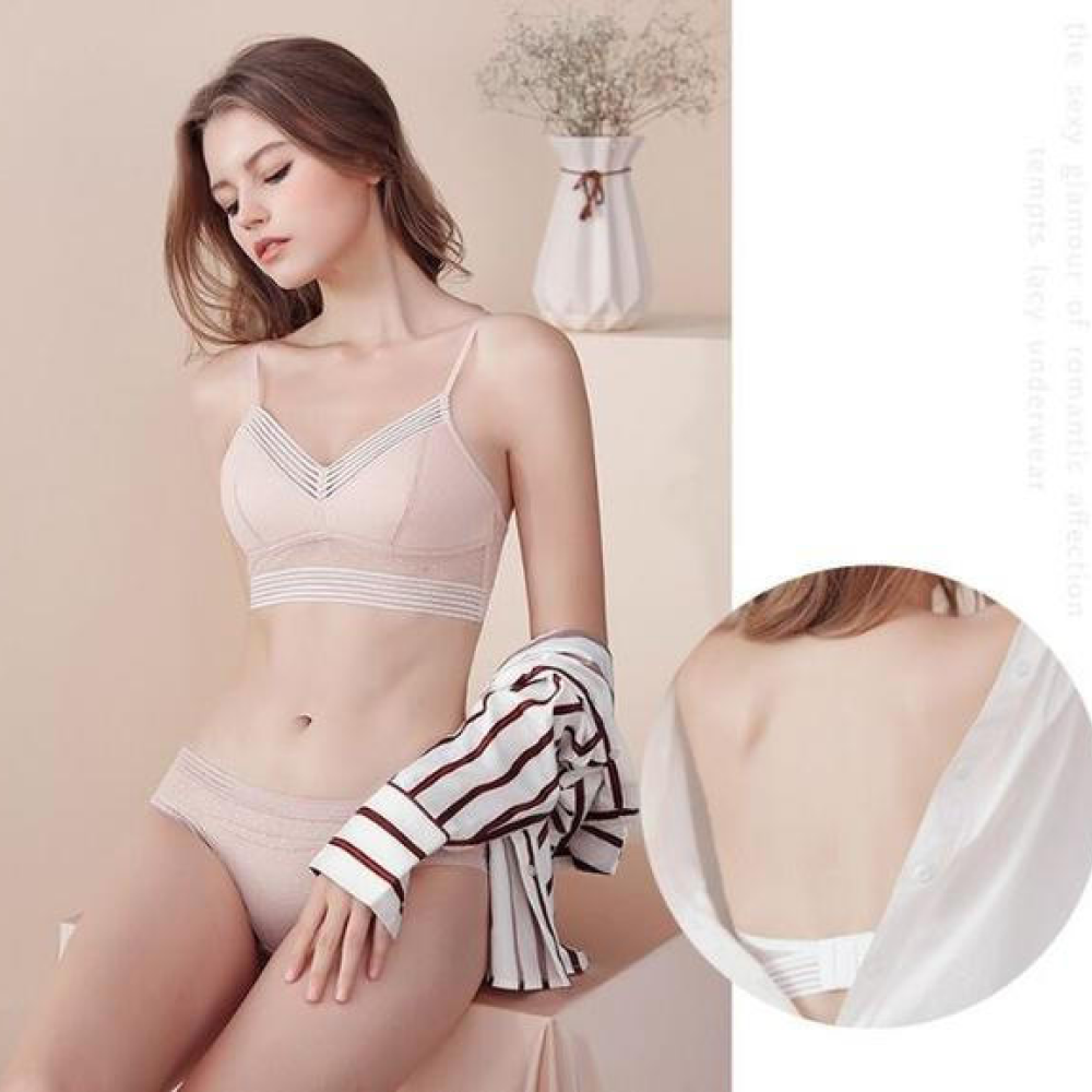 White Lowback Backless Stick On Bra