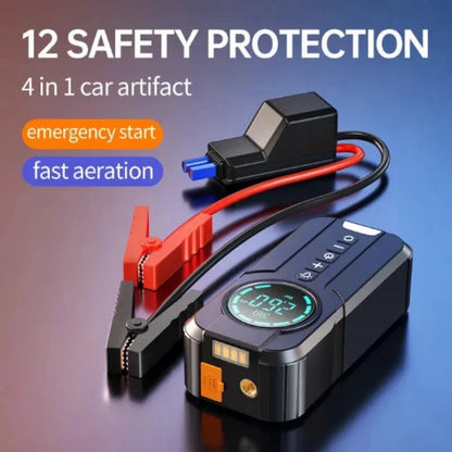 Portable Jump Starter with Air Compressor - Battery Pack to Jump Start a Car Power Bank