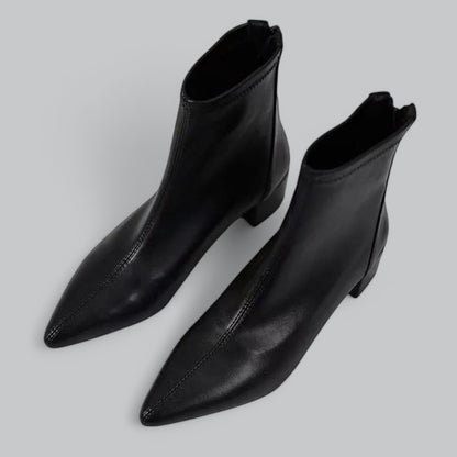 Ankle Boots for Women | Block Heel, Back Zip Closure, Comfortable Fit, Stylish Design