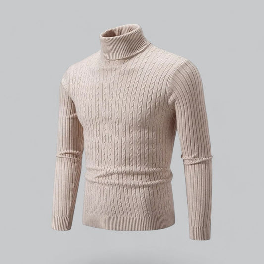 Men's Turtleneck Pullover | Soft Knit Fabric, Warm & Comfortable Fit for Everyday Wear