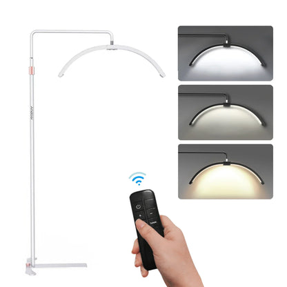 LED Half-Moon Floor Lamp with Adjustable Brightness for Living Room & Bedroom Lighting