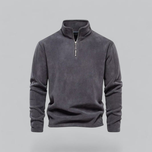 Essential Fleece Quarter Zip Softshell Sweater | Warm, Lightweight, Breathable Fabric for Men