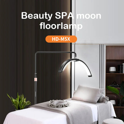 LED Half-Moon Floor Lamp with Adjustable Brightness for Living Room & Bedroom Lighting