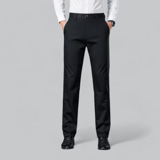 Men's Formal Chino Trousers | Stretch Fabric, Slim-Fit Design, Comfortable & Breathable
