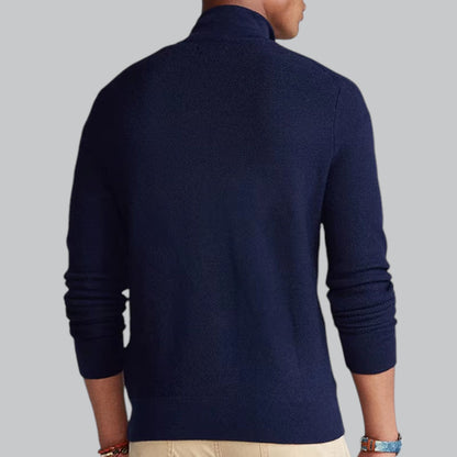 Premium Cotton Knitted Zipper Cardigan | Lightweight, Breathable Fabric, Stylish Design for Men