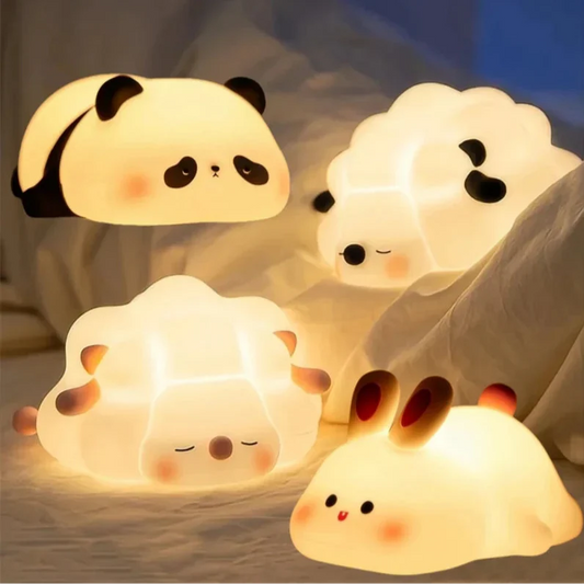 LED Silicone Night Light - Cute Animal Shape for Kids' Bedroom, Nursery, and Playroom Decor