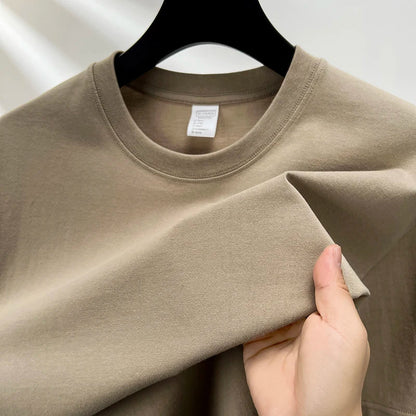 Men's Premium Cotton Crew Neck T-Shirt | Soft Fabric, Breathable, Casual Fit for Everyday Wear