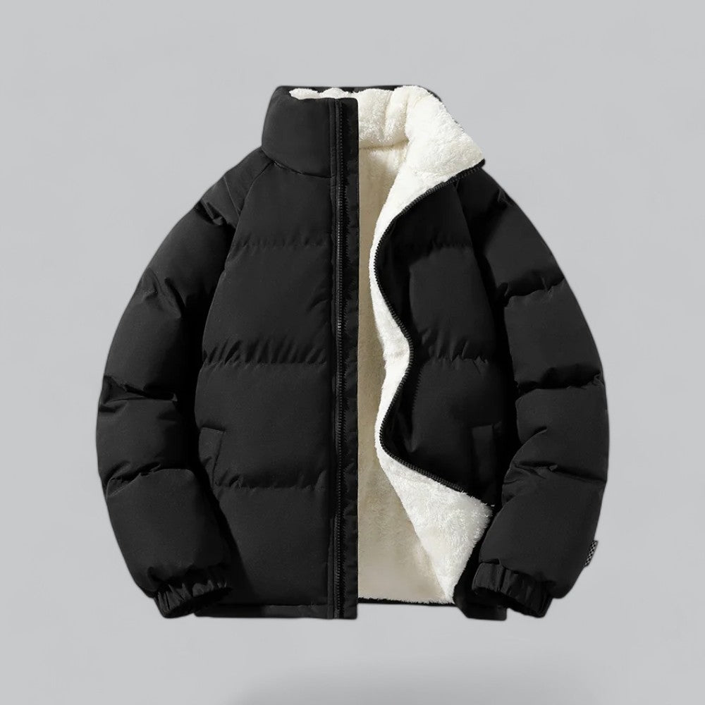 Men's Wool-Lined Winter Coat Jacket | Warm Insulated, Water-Resistant, Stylish Outerwear