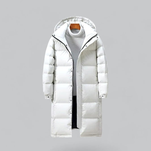 Men's Long Puffer Parka | Winter Jacket, Insulated, Water-Resistant, Hooded Design