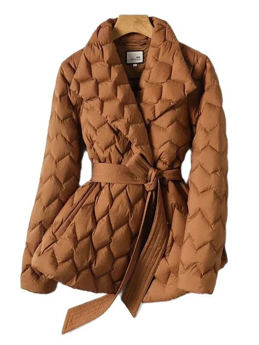 Aurelia Vogue™ | Women's Down Jacket | Lightweight, Belted Design, Warm Insulation & Stylish Fit