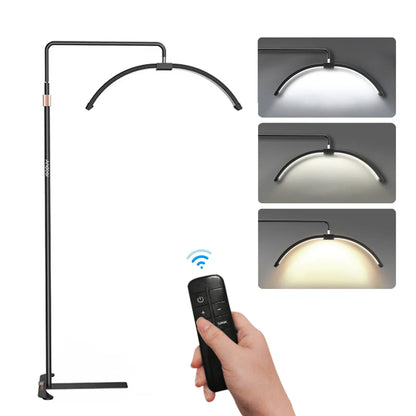 LED Half-Moon Floor Lamp with Adjustable Brightness for Living Room & Bedroom Lighting