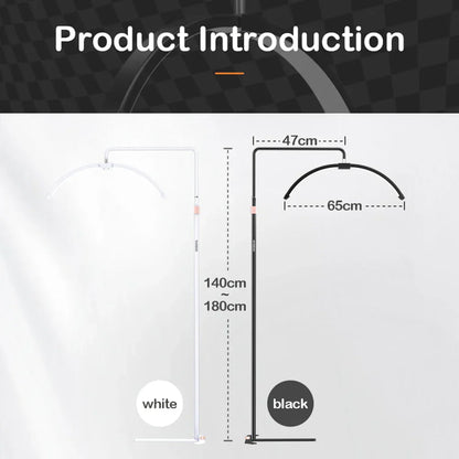 LED Half-Moon Floor Lamp with Adjustable Brightness for Living Room & Bedroom Lighting