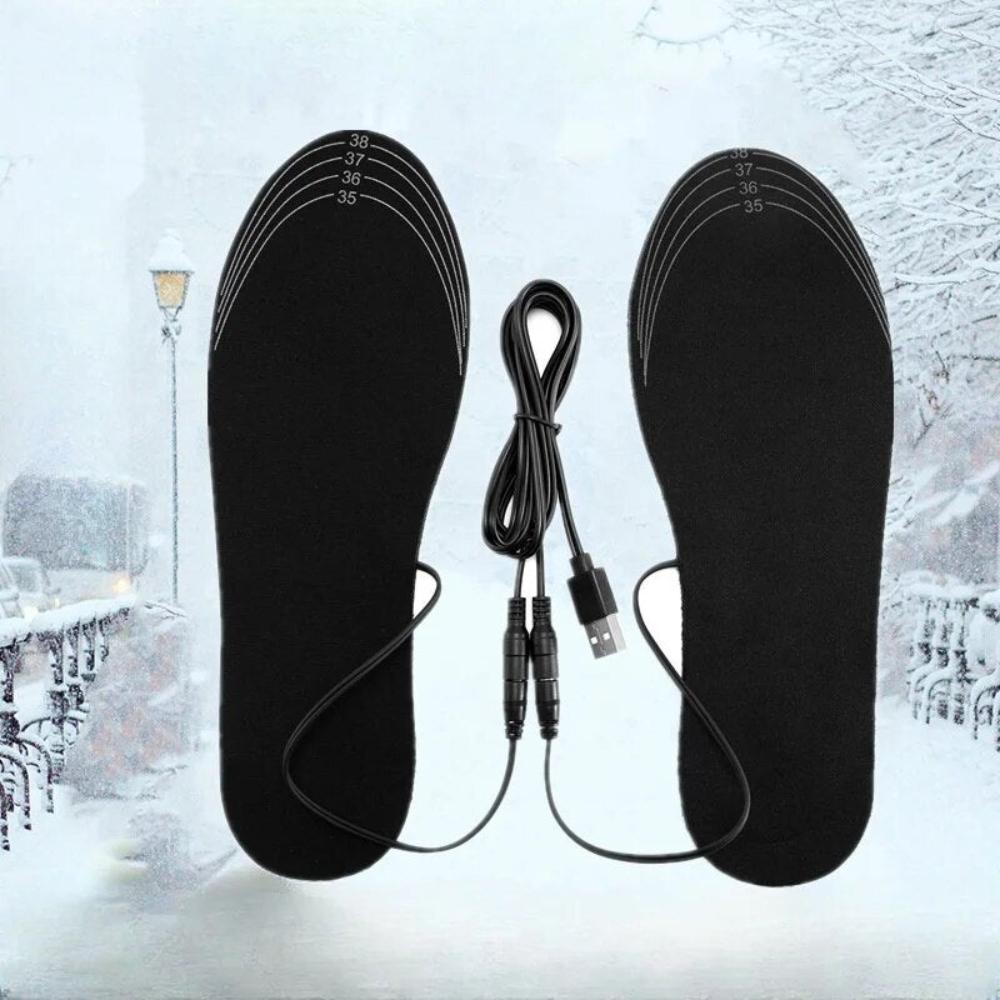 Heated Shoe Insoles Electric Warming Pad Insoles Cuttable Electric Heating Insoles Washable Heating Insoles Heating Foot Warmers