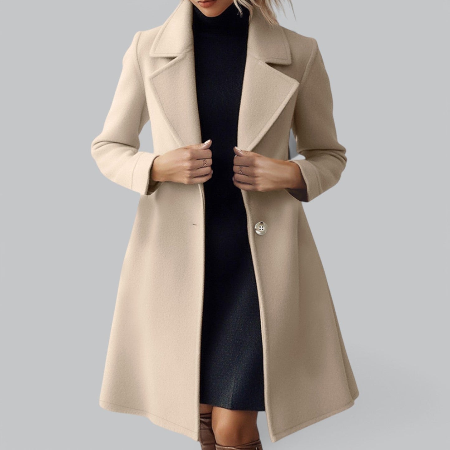 Men's Single Breasted Overcoat | Lightweight Spring Jacket, Stylish Design, Warm & Comfortable Fit