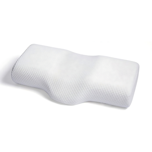 Memory Foam Neck Support Pillow for Orthopedic Comfort and Pain Relief, Ideal for Sleep and Travel