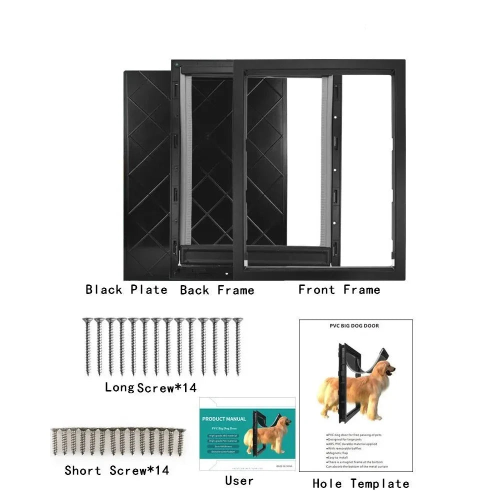 Large Dogs Flap for Glass Doors – Durable Pet Door for Easy Access