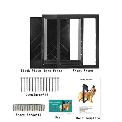 Large Dogs Flap for Glass Doors – Durable Pet Door for Easy Access