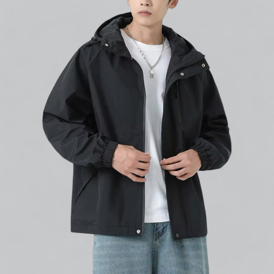 Oversized Waterproof Windbreaker Jacket | Lightweight, Breathable, Adjustable Hood & Packable Design