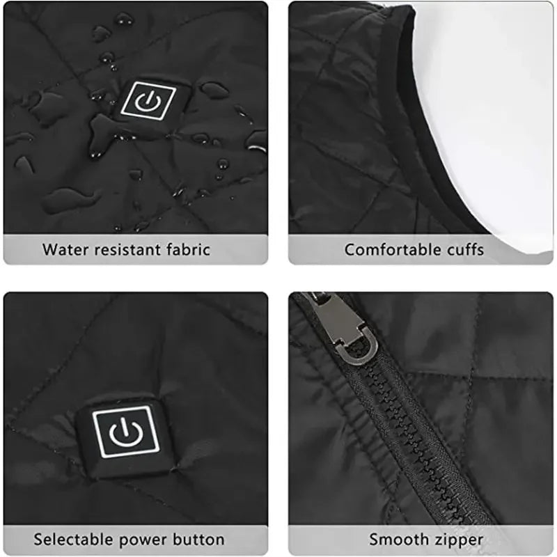 Women's Heated Gilet with Battery Pack – Warm, Rechargeable Body Warmer for Cold Weather