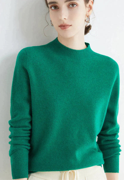 Cashmere High Neck Jumper for Women - Soft Cashmere Knit Sweater